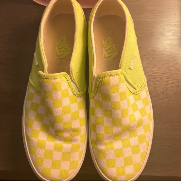 Neon Checkered Vans - Picture 2 of 6